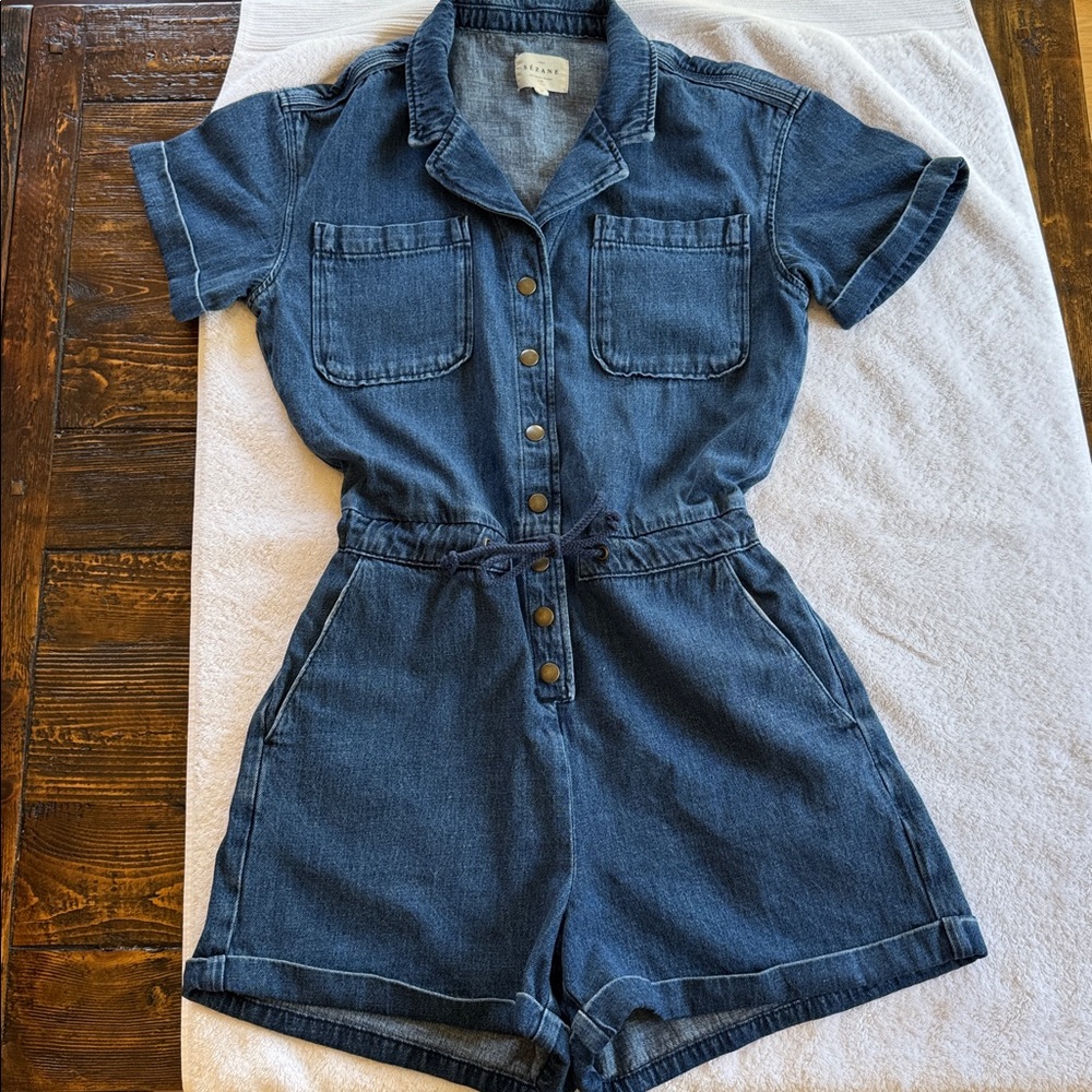 Sezane Kaou Jumpsuit Baby Blue - Size 4